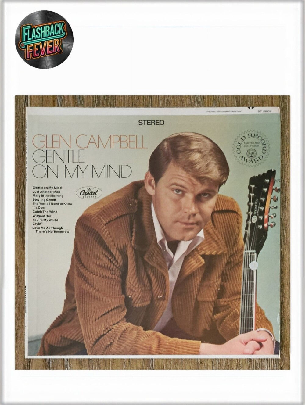 GLEN CAMPBELL•Gentle On My Mind•1967 US (#ST 2809) Scranton Pressing, Reissue